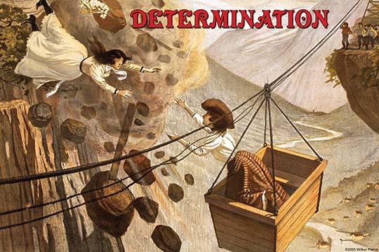 Determination vintage art print by Wilbur Pierce, high-quality reproduction.