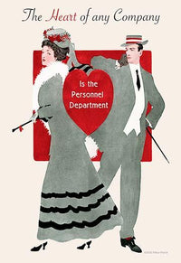 The Heart of Any Company Is the Personnel Department Poster Print by Wilbur Pierce