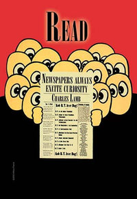 Newspapers Always Excite Curiosity Poster Print by Charkes Lamb