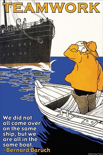 We Did Not All Come Over on the Same Ship Poster Print by Wilbur Pierce