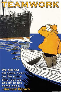 We Did Not All Come Over on the Same Ship Poster Print by Wilbur Pierce