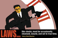 Laws Must Be Occasionally Cleansed Poster Print by Wilbur Pierce on premium heavy stock paper