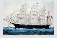 Currier and Ives poster print showcasing classic American art