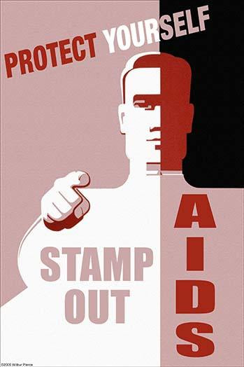 Stamp Out Aids! Vintage Art Reproduction Poster Print by Buyenlarge