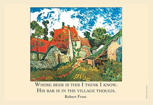 Van Gogh Village Home in France Poster Print by Wilbur Pierce