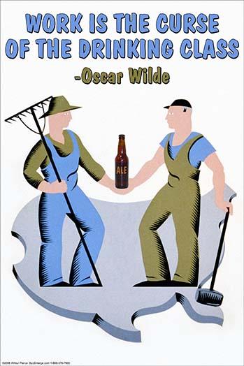 Oscar Wilde quote vintage art reproduction poster print by Wilbur Unknown.