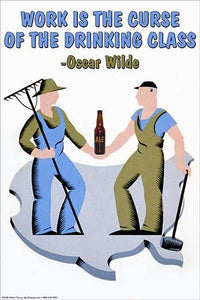 Oscar Wilde quote vintage art reproduction poster print by Wilbur Unknown.