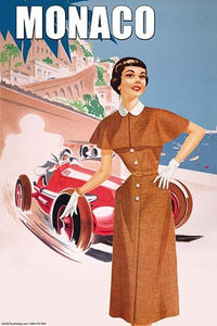 Forward Thinking Ladies in Fifties Fashion Poster Print by Sara Pierce