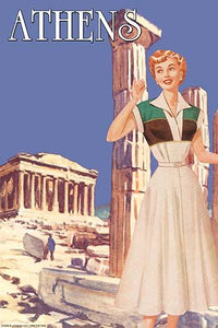 Forward Thinking Ladies in 1950s Fashion Poster Print by Sara Pierce