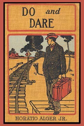 A Book by Horatio Alger Jr. Poster Print showcasing classic literature art.