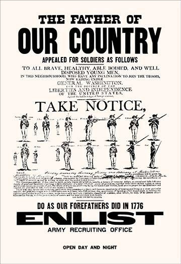 In 1776 poster print by Ryan Hart & Co, available in multiple sizes.