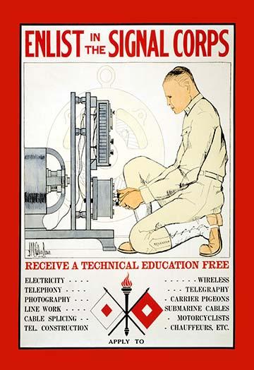 Receive a Technical Education Free Poster Print by J. McGibbon Brown
