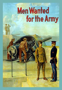 A Soldier's Vigil WWI Shore Gun Poster Print by Michael P. Whelan