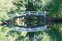 Bridge reflection poster print reminiscent of Monet by Jason Pierce.