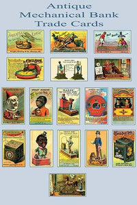 Victorian Trade Cards featuring Mechanical Banks Poster Print