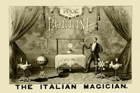 The Great Professor surrounded by magical props poster print