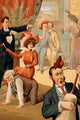 Hypnotist magic poster print featuring unusual group activities by Donaldson Litho.