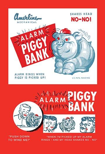 Don't Even Think About Stealing This Piggy Bank Poster Print