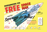 Supersonic Jet Rocket Toothpaste Brand Display Poster Print
