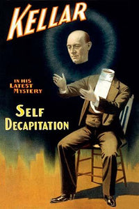 Harry Kellar Floating Head Theater Poster Print by Strobridge Co