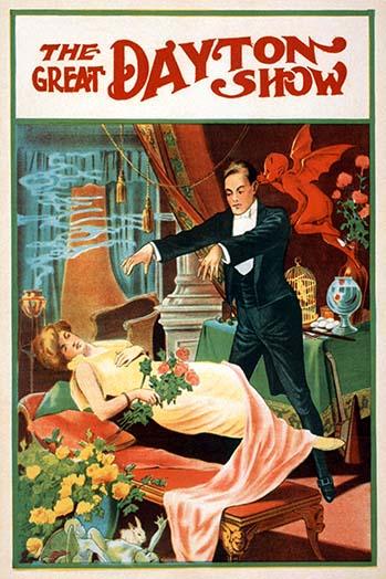 Levitation Poster Print by Donaldson Litho Co featuring romantic imagery.