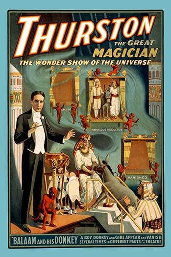 A Boy, Donkey, and Girl Theater Performance Poster Print