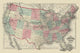 1872 Historical Map Poster Print showcasing United States geography.