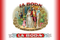 18th Century Wedding Couple Cigar Label Art Poster Print