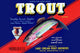 Rainbow trout poster print showcasing Washington Apples artwork