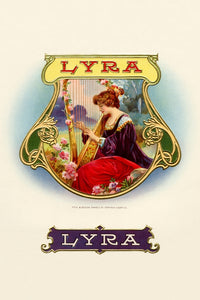 Lyra Cuban Cigar Label Art Poster Print