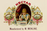 Nectar Cuban Cigar Label Art Poster Print showcasing vintage advertising.