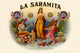 La Saramita Cuban Cigar Label vintage poster print.