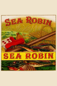 Sea Robin Cigar Label Art Poster Print showcasing vintage tobacco advertising.