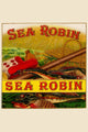 Sea Robin Cigar Label Art Poster Print showcasing vintage tobacco advertising.