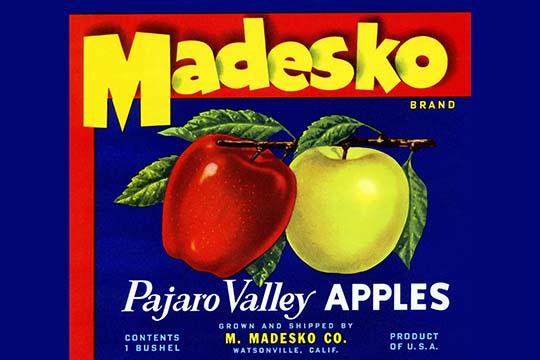 One Bushel of Apples Vintage Fruit Crate Poster Print