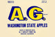A.G. Apple Crate Label Poster Print featuring vintage design from Wenatchee, WA.