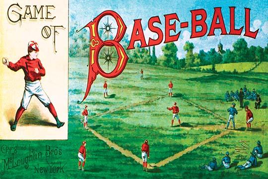 Victorian Era Children's Board Game Poster Print showcasing a nostalgic board game design.