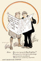 U.S. Navy recruitment poster print featuring a sailor and soldier by Clare A. Briggs.