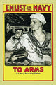 Sailor blowing a bugle poster print by Milton Herbert Bancroft
