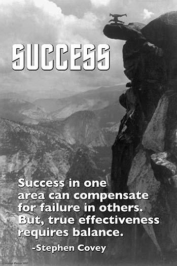 Success in One Area Can Compensate for Failures Poster Print by Wilbur Pierce