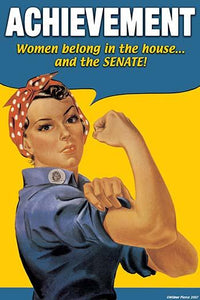 Women Belong in the House and Senate Poster Print by Wilbur Pierce