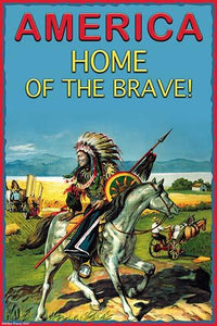 America: Home of the Brave Poster Print by Wilbur Pierce