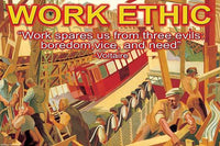 Work Spares Us From Three Evils Quote Poster Print by Wilbur Pierce