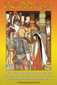 Marriage Is the Alliance Quote Poster Print by Wilbur Pierce