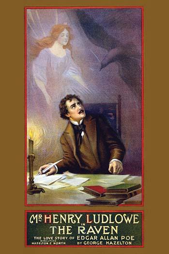 Mr. Henry Ludlowe in The Raven: The Love Story of Edgar Allan Poe poster print by Russell-Morgan.