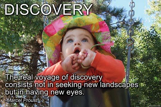 Inspirational New Eyes Quote Art Print by Wilbur Pierce