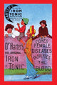 Turn of the Century Quack Medicine Card Poster Print showcasing vintage health remedy claims.