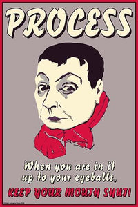 When You Are in It Up to Your Eyeballs Keep Your Mouth Shut Poster Print by Wilbur Pierce