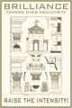 Brilliance Towers Over Mediocrity Poster Print by Wilbur Pierce