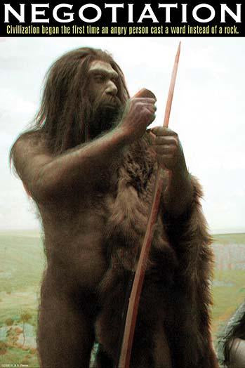 Civilization Began Poster Print by Wilbur Pierce - Thought-provoking wall art.